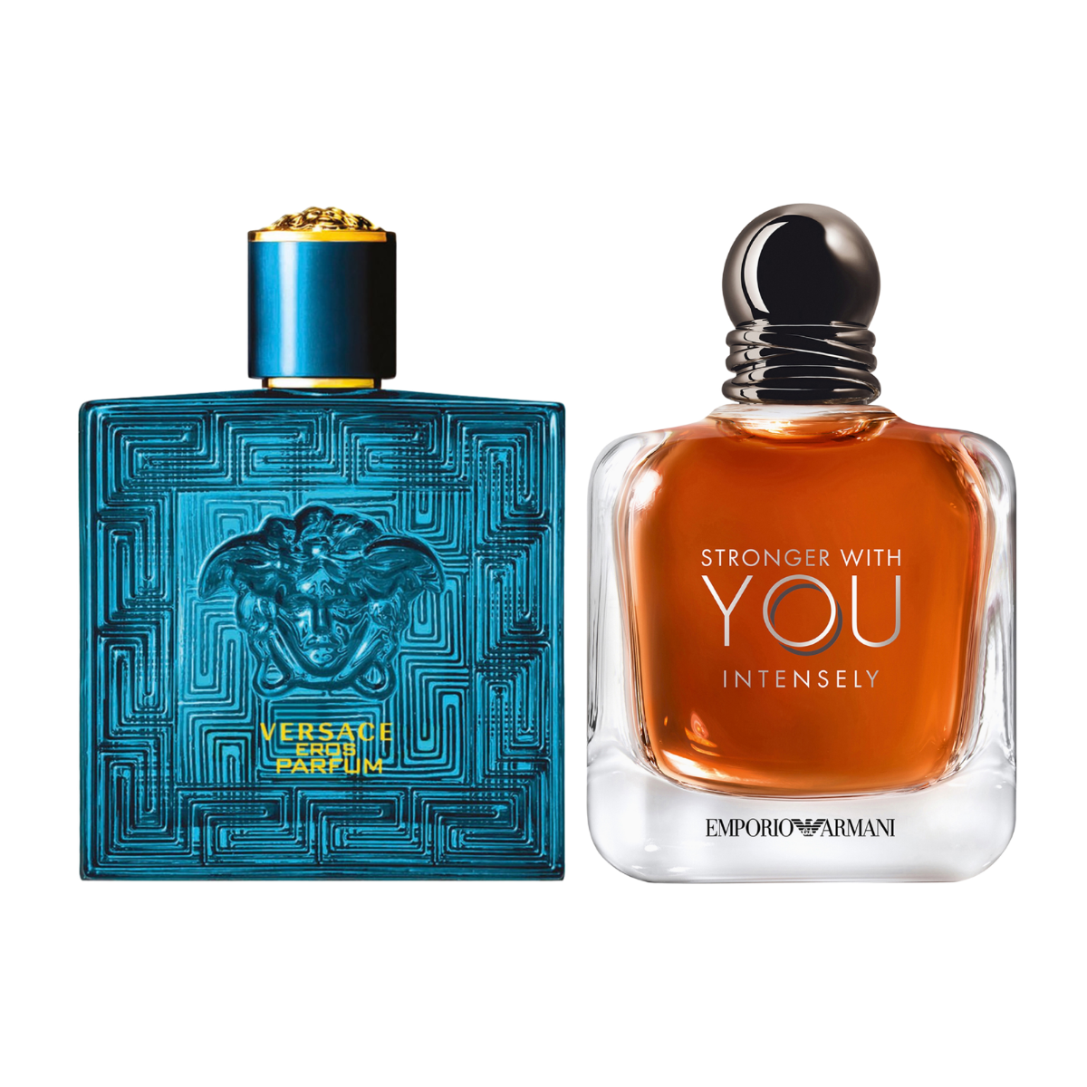 Stronger With You Intensely 100ml & Versace Eros Parfum 100ml – Pack of 2