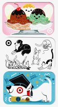 Target Gift Card - LOT of 3 - Dogs, Cats, Ice Cream, Grad - NO Value